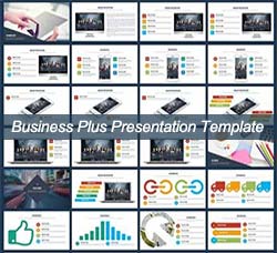 PPT模板－数据汇报(通用型/100个页面)：Business Plus Presentation Template